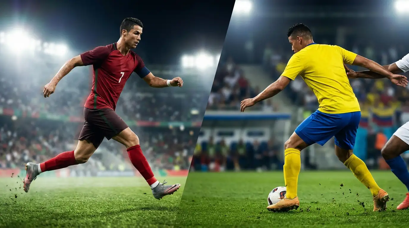 Statistik-Duell zweier Spielmacher: Bruno Fernandes für Portugal, James Rodríguez für Kolumbien