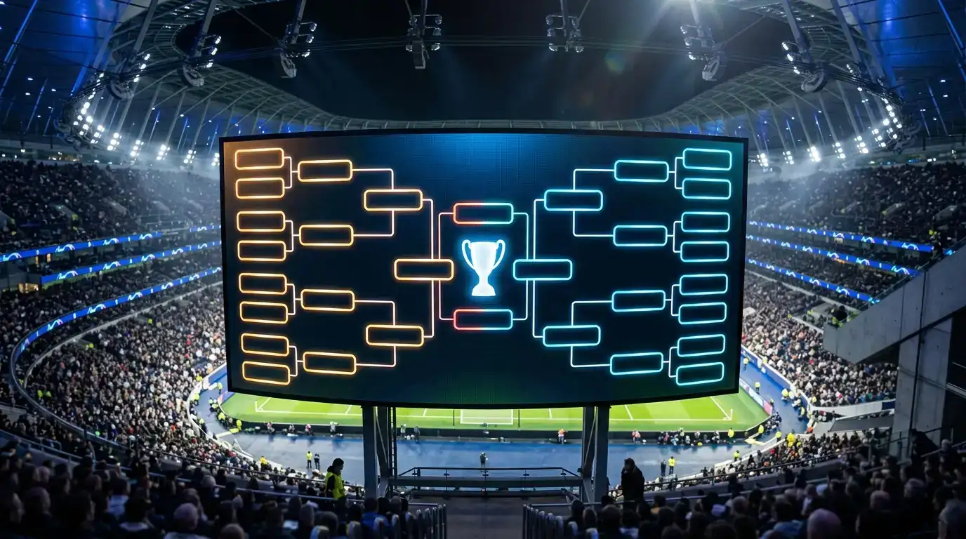 Representación visual del cuadro de octavos del Mundial 2026 con los cruces confirmados