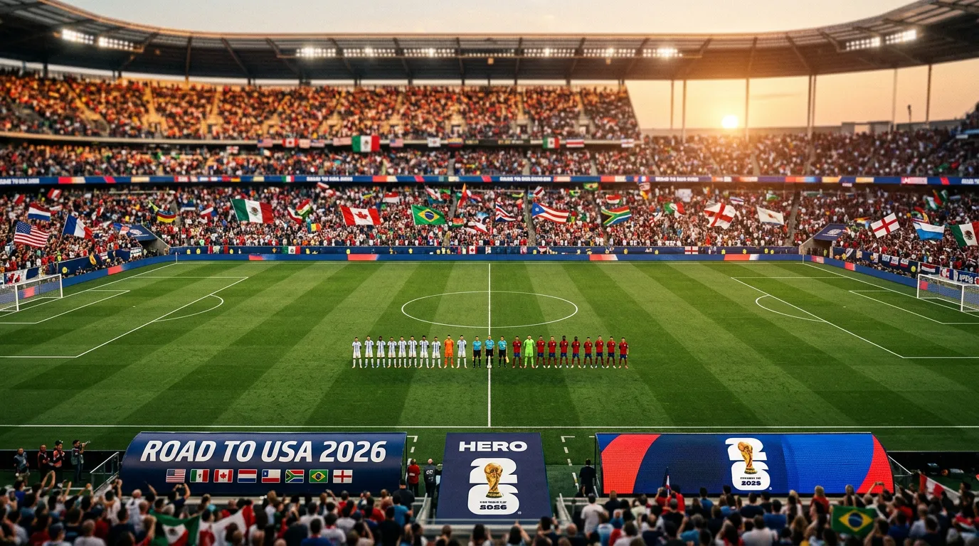 WM 2026 Stadion-Panorama mit Spielfeld und Zuschauerrängen