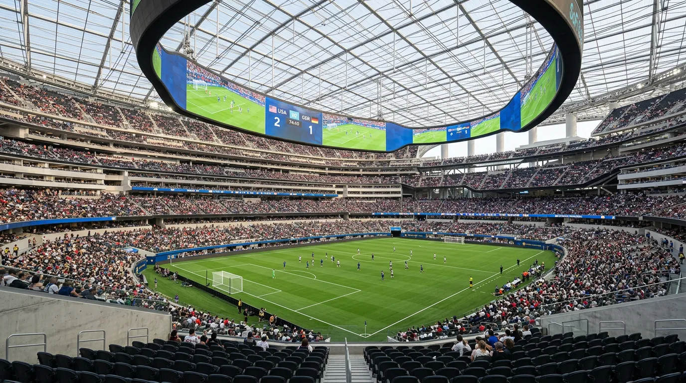 SoFi Stadium in Inglewood Los Angeles, Austragungsort von Schweiz gegen Bosnien bei der WM 2026