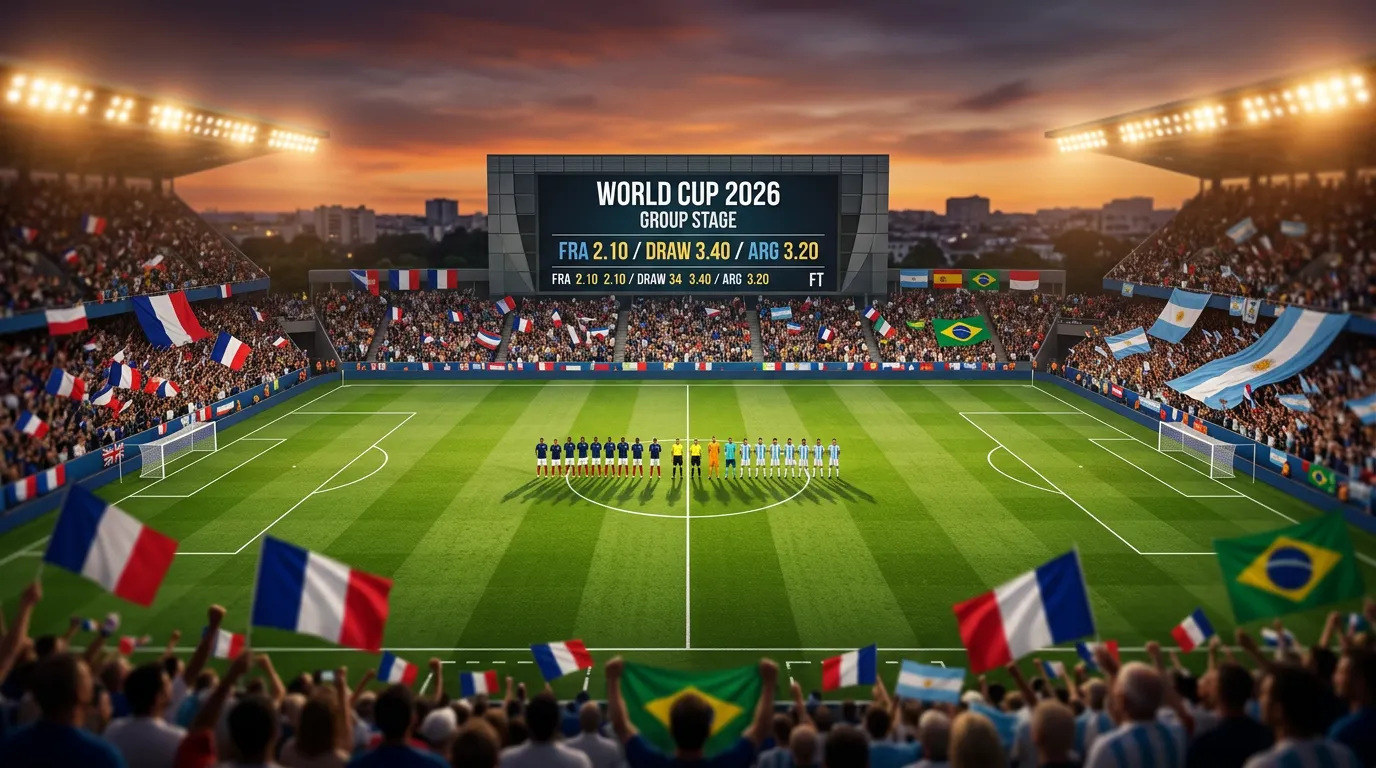 Übersicht der Wettarten zur Fussball-WM 2026 mit Beispielen aus Gruppenphase und K.o.-Runde